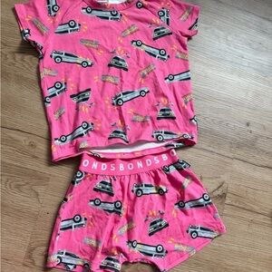 Bonds Kids Pajama Set - back to the future featuring the Delorean